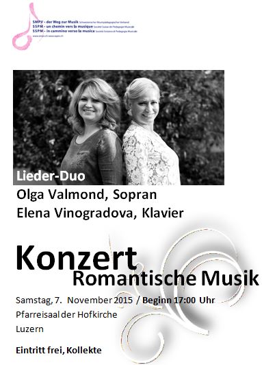 2015NOV - Konzert Romantische Musik